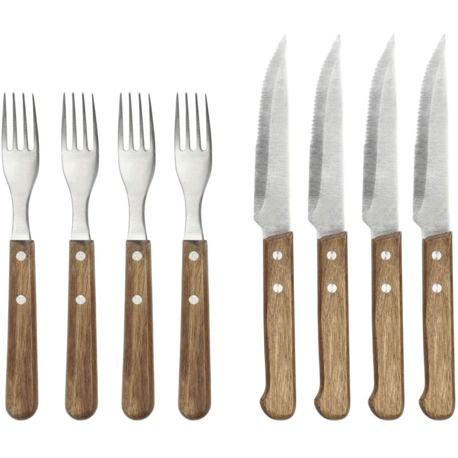 HOLM Steakbesteck 8teilig, Akazie