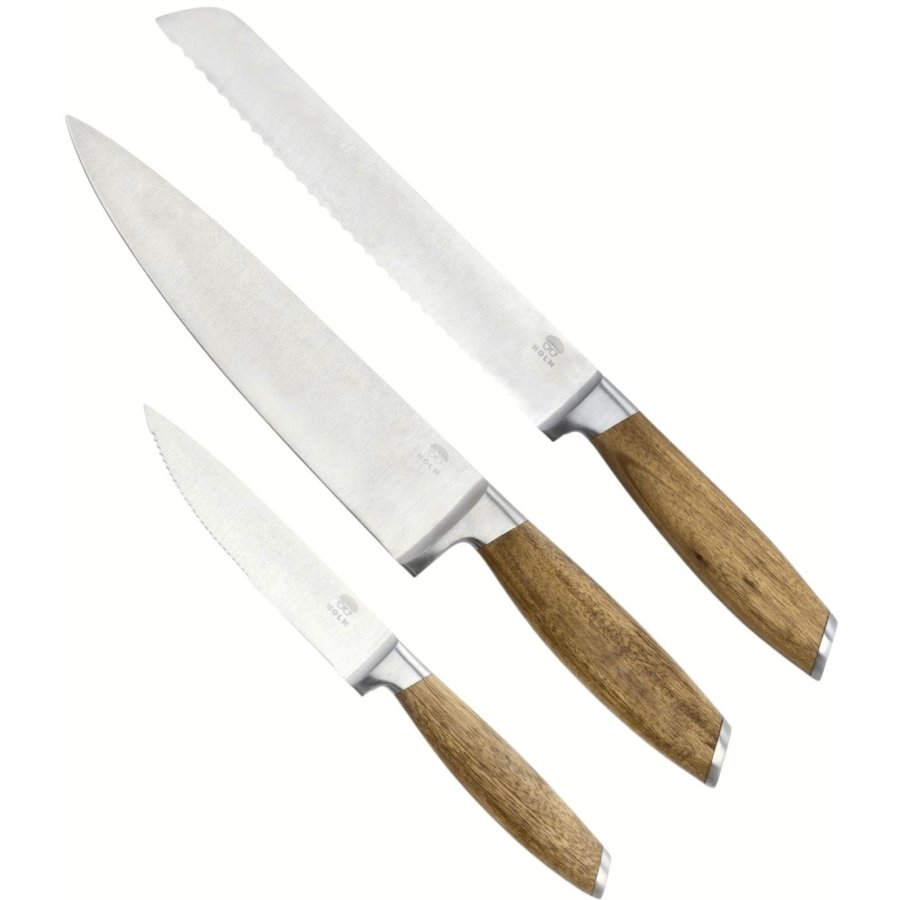 HOLM Messerset 3teilig, Akazie