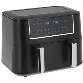 Nordic Sense Heiluftfritteuse 9,4 L, Schwarz/Silber