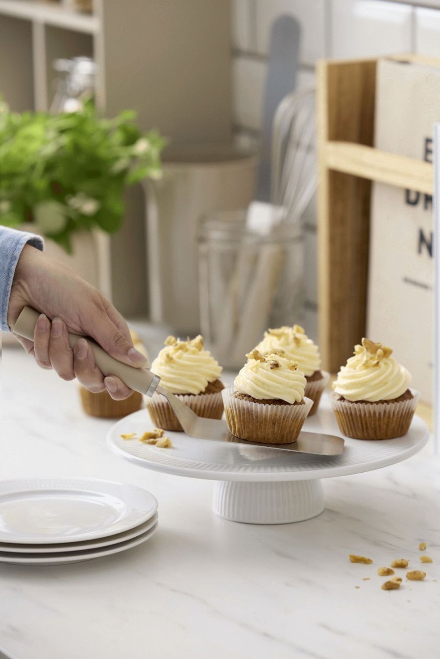 Rosti Emma Breiter Pfannenwender 26 cm, Humus