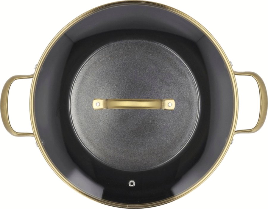 HOLM Brasserie Bratentopf 8 L, Schwarz