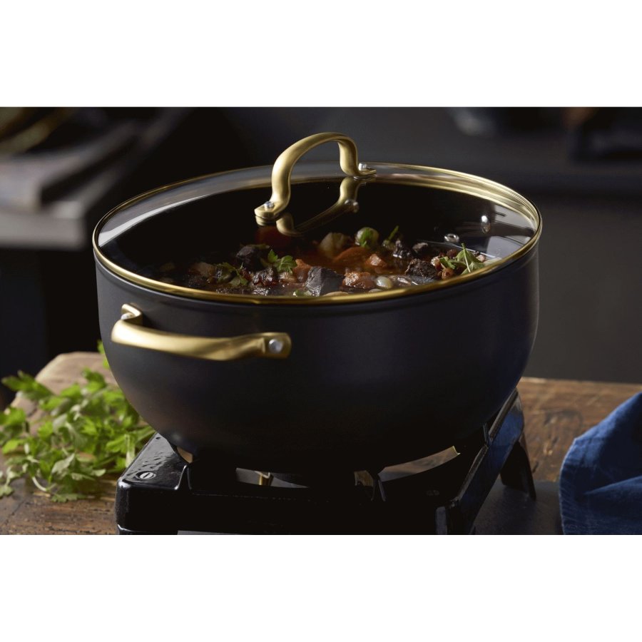 HOLM Brasserie Bratentopf 8 L, Schwarz