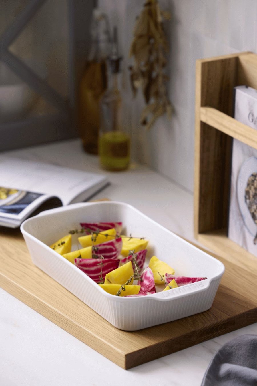 Pillivuyt Pliss Platte 35x19 cm, Wei