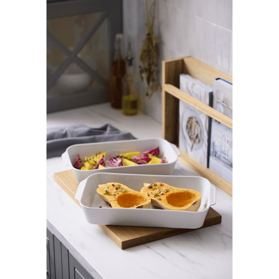 Pillivuyt Pliss Platte 2er Set, Wei