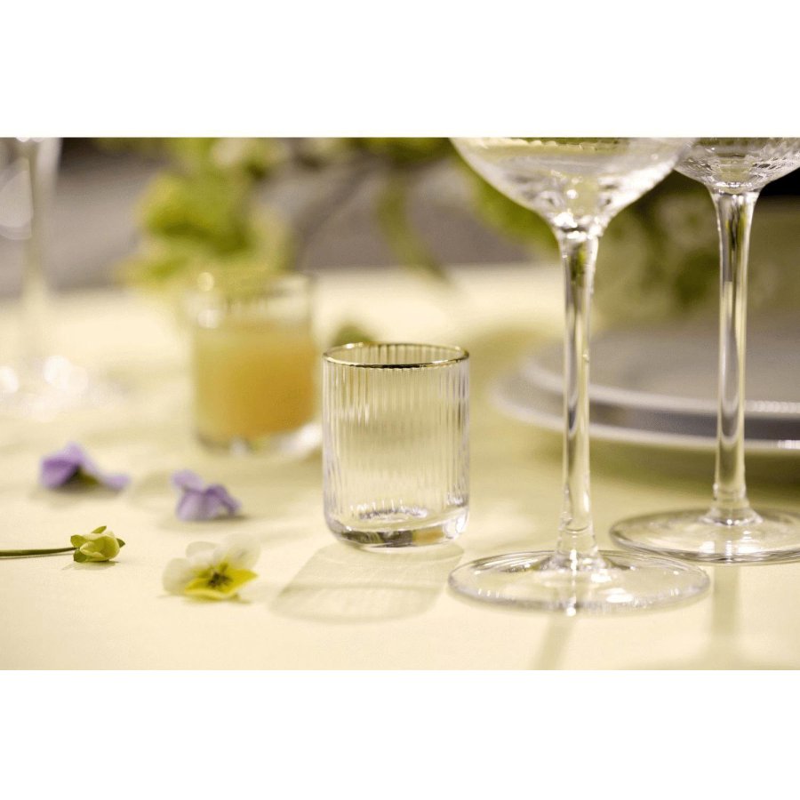 Lyngby Glas Palermo Gold Shotglas 6er Set 6 cl