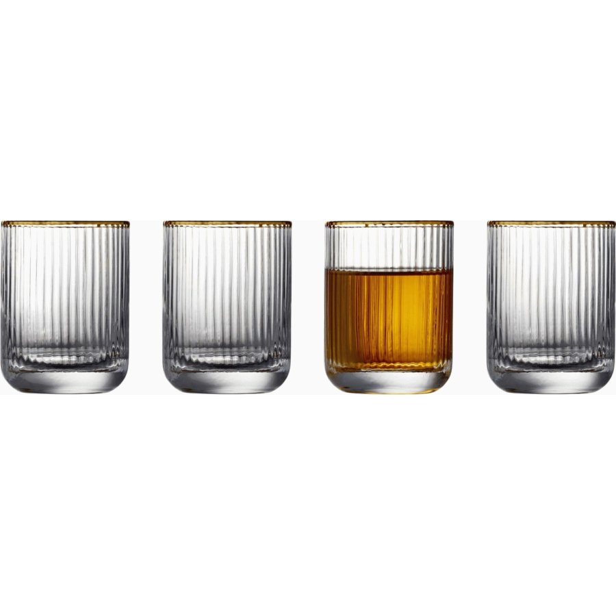 Lyngby Glas Palermo Gold Shotglas 6er Set 6 cl