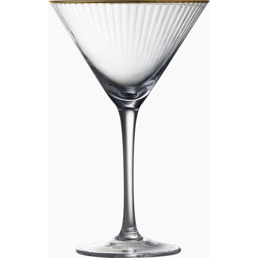 Lyngby Glas Palermo Gold Martiniglas 4 stk. 25 cl