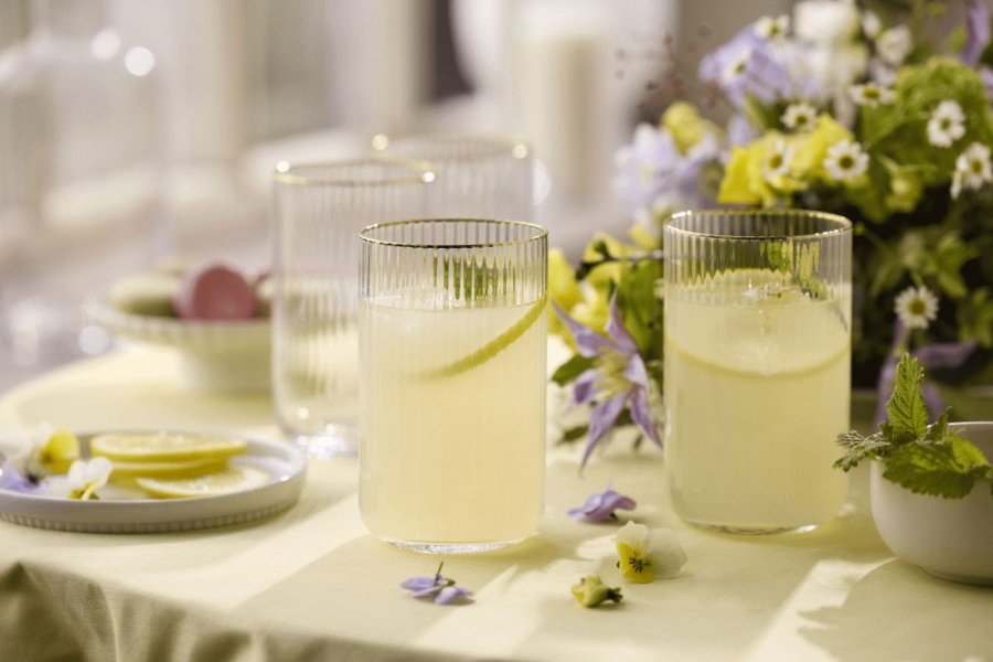 Lyngby Glas Palermo Gold Highball Glas 4 stk. 50 cl