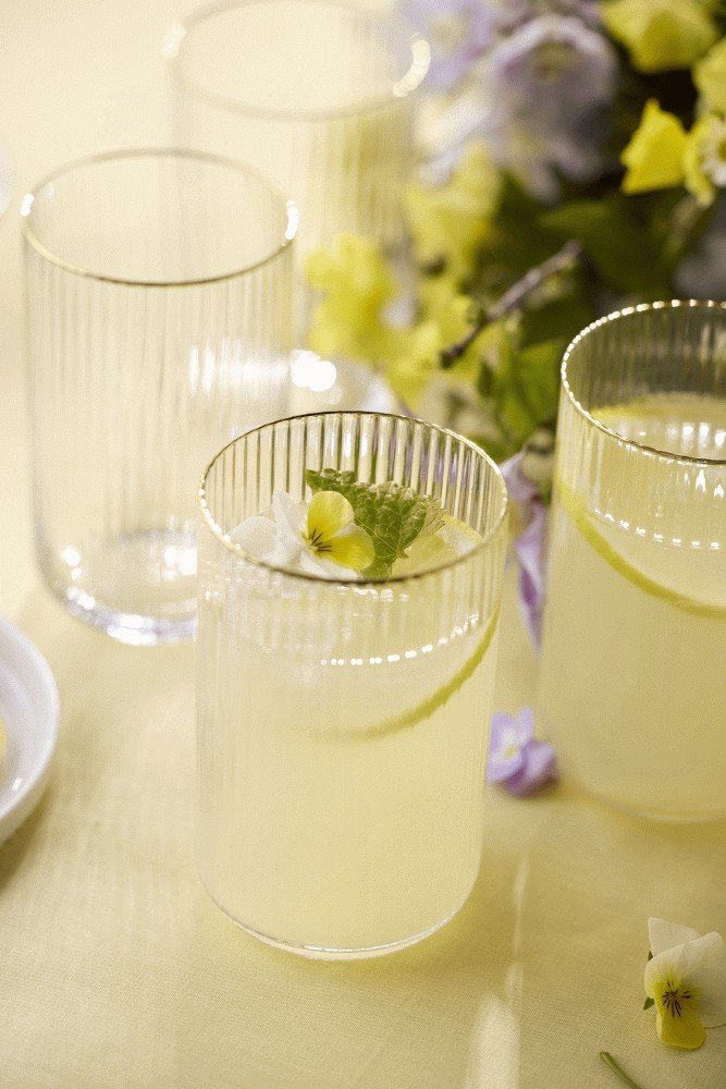 Lyngby Glas Palermo Gold Highball Glas 4 stk. 50 cl