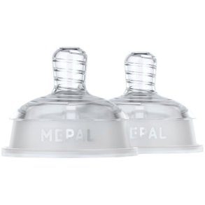Mepal Mio Flaschensauger 2er Set Medium, Klar