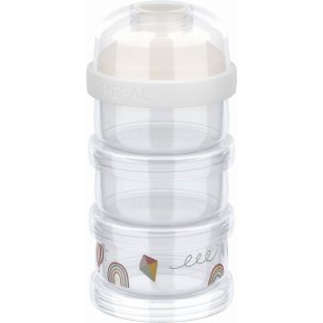Mepal Mio Milchpulverturm H15,7 cm, Sunshine & Rainbow