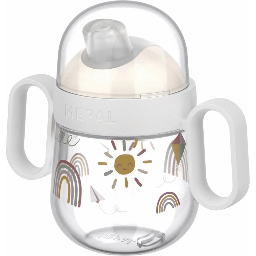 Mepal Mio Babykrus Drypfri 200 ml, Sunshine & Rainbow