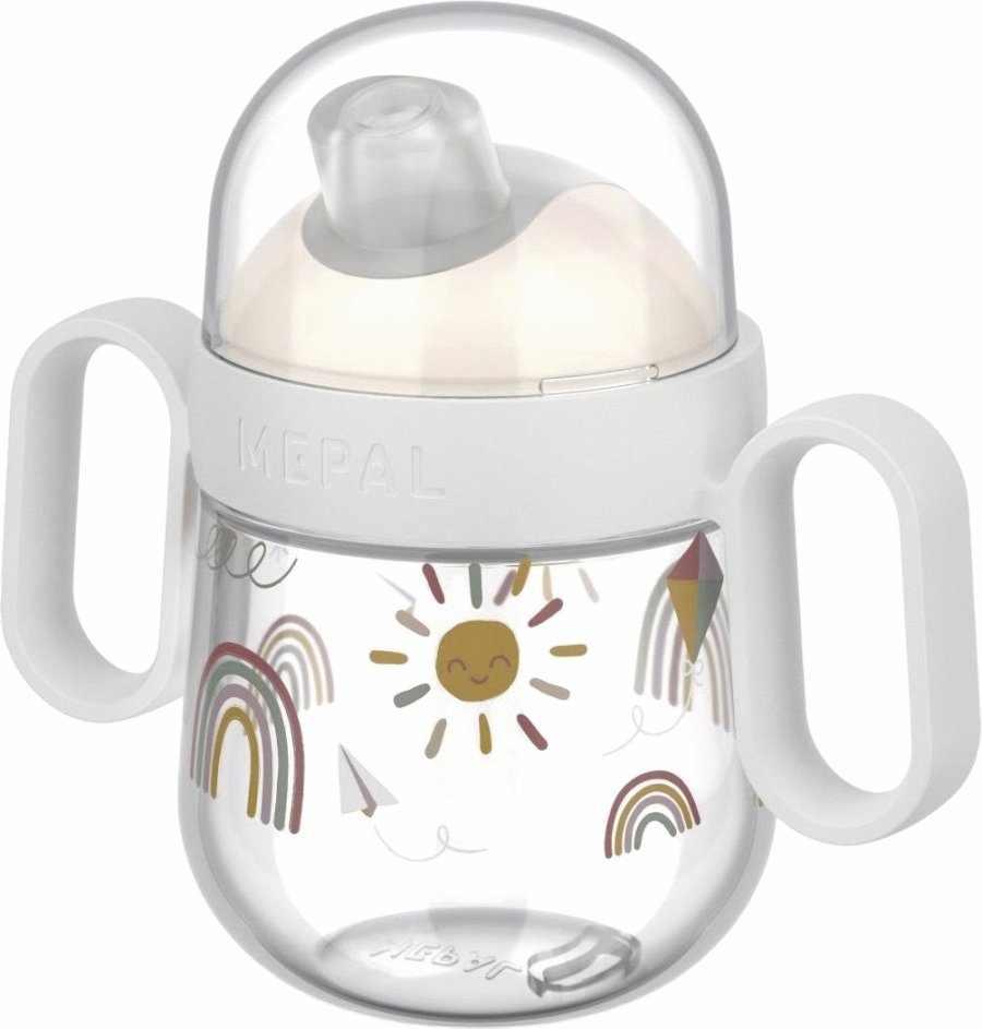 Mepal Mio Babykrus Drypfri 200 ml, Sunshine & Rainbow