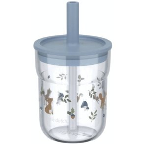 Mepal Mio Kinderglas mit Strohhalm 250 ml, Forest Friends