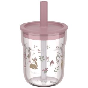 Mepal Mio Kinderglas mit Strohhalm 250 ml, Fairy Garden