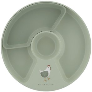 Mepal Mio Kinderteller mit Unterteilung 20 cm, Little Farm