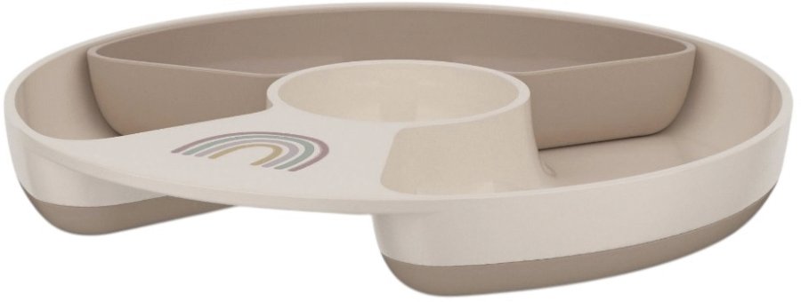 Mepal Mio Brnetallerken m. Opdeling 20 cm, Sunshine & Rainbow