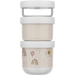 Mepal Mio Snackboxtoren 3 Delen, Sunshine & Rainbow