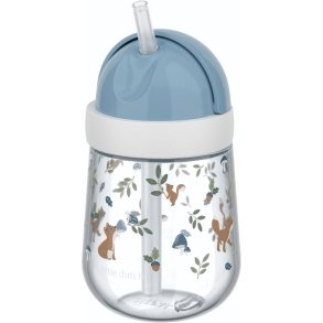 Mepal Mio Kinderbecher mit Strohhalm 300 ml, Forest Friends