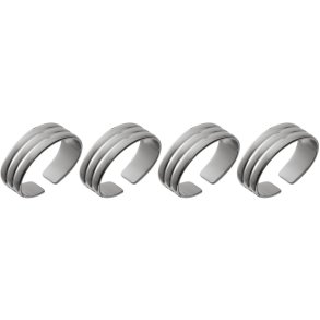 Gense Thebe Edition 2024 Serviettenring 4er Set, Blankstahl