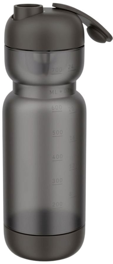 Mepal Active Shake Sportflasche 800 ml, Graphite Black
