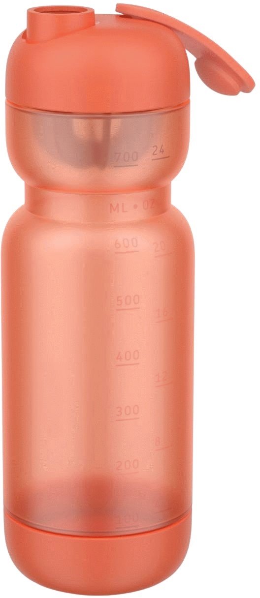 Mepal Active Shake Sportflasche 800 ml, Peach Orange