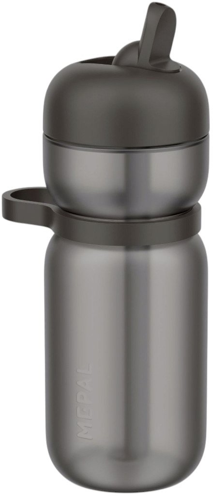 Mepal Active Flip Trinkflasche 600 ml, Graphite Black