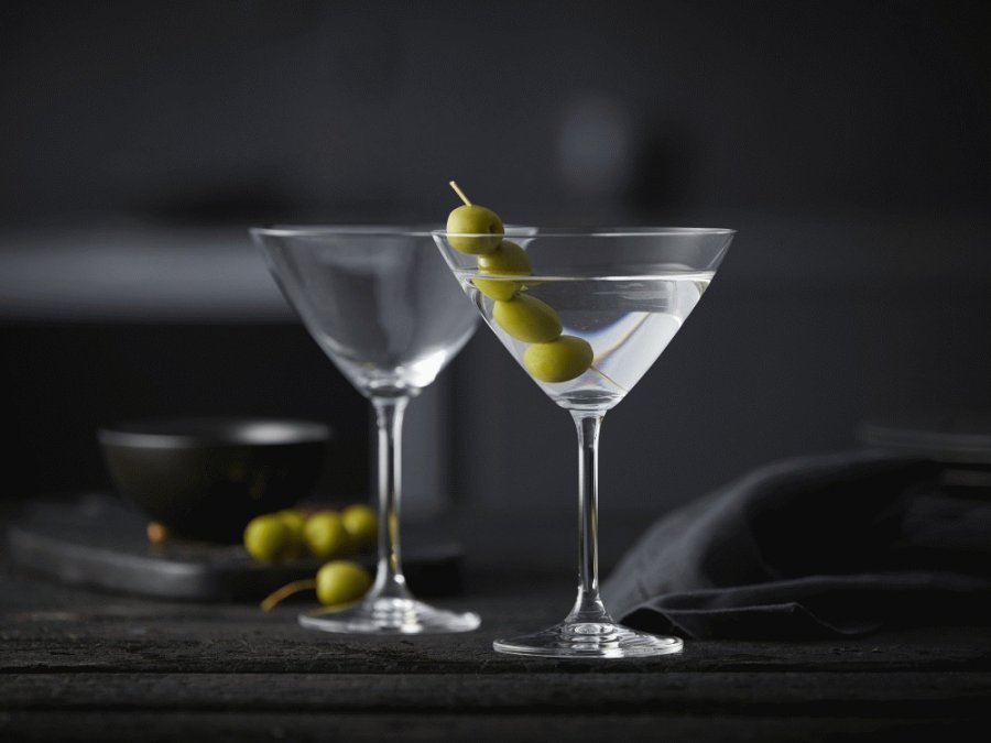 Lyngby Glas Juvel Martiniglas 4 stk. 28 cl