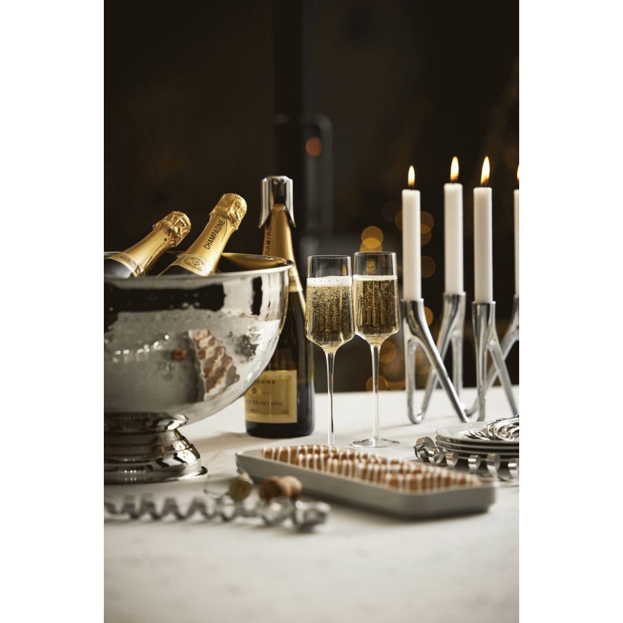 Mors Roots Kerzenstnder 3 Arme H16,5 cm, Chrom