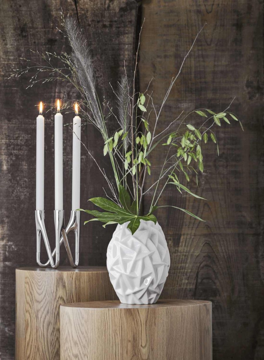 Mors Roots Kerzenstnder 3 Arme H16,5 cm, Chrom