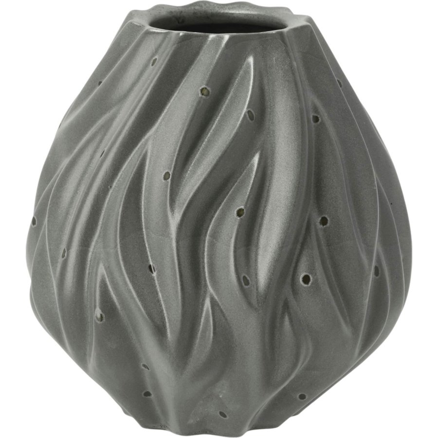 Morsø Flame Vase H15 cm, Grå