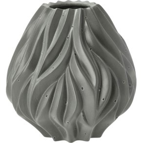Mors Flame Vase H23 cm, Grau