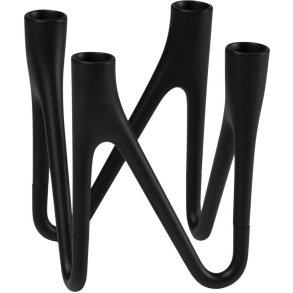 Mors Roots Kerzenstnder 4 Arme H16 cm, Schwarz