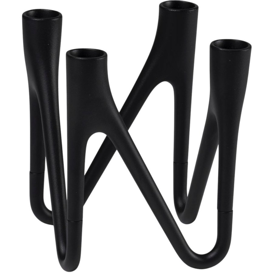 Mors Roots Kerzenstnder 4 Arme H16 cm, Schwarz