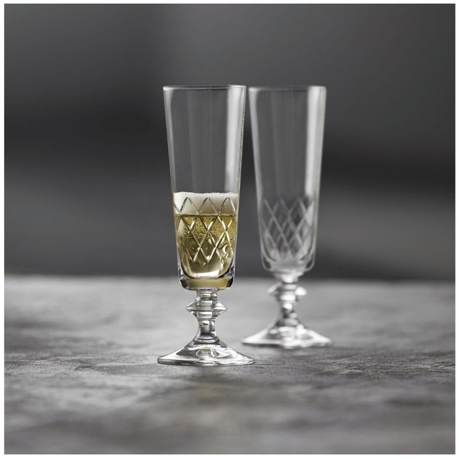Lyngby Glas Eaton Champagneglas 2 stk. 16 cl