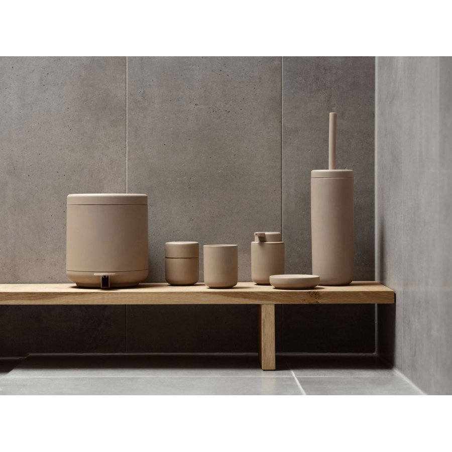 Zone Denmark Ume Krukke m. L�g H10 cm, Camel