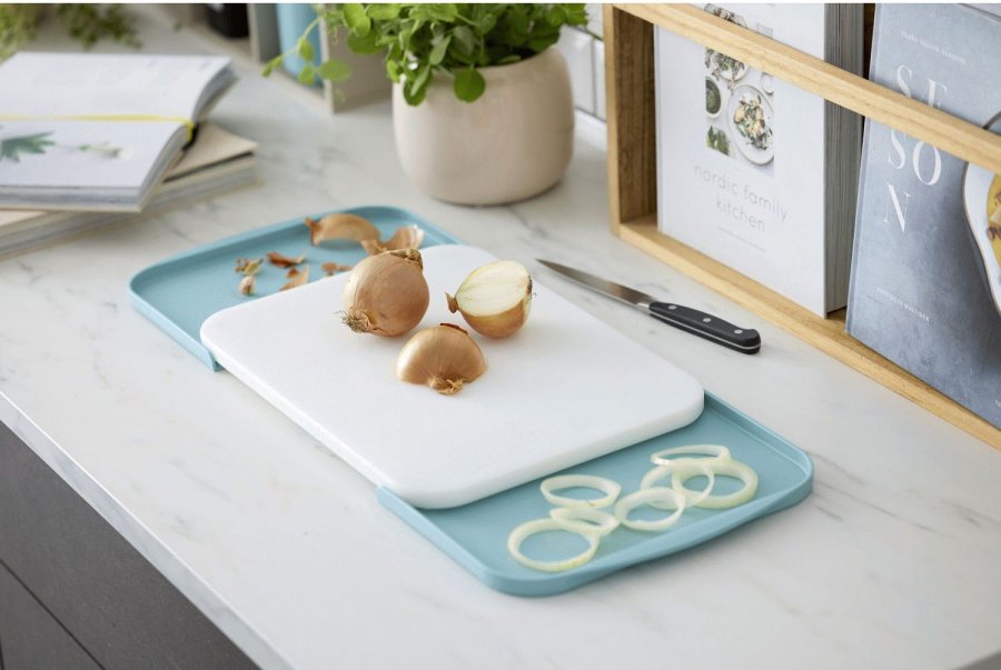 Rosti Separa Schneidebrett mit Schalen 39,5x26,8 cm, Nordic Green