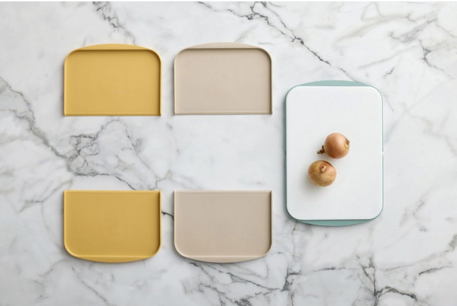 Rosti Separa Schneidebrett mit Schalen 39,5x26,8 cm, Nordic Green