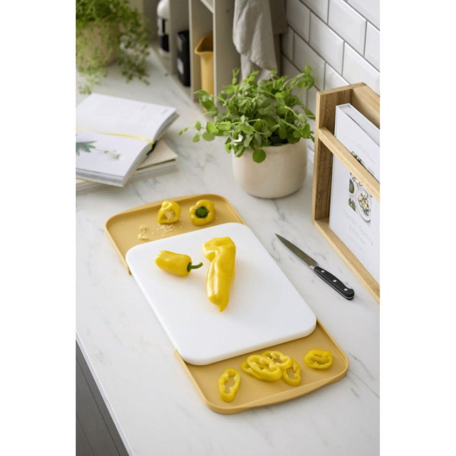 Rosti Separa Schneidebrett mit Schalen 39,5x26,8 cm, Curry