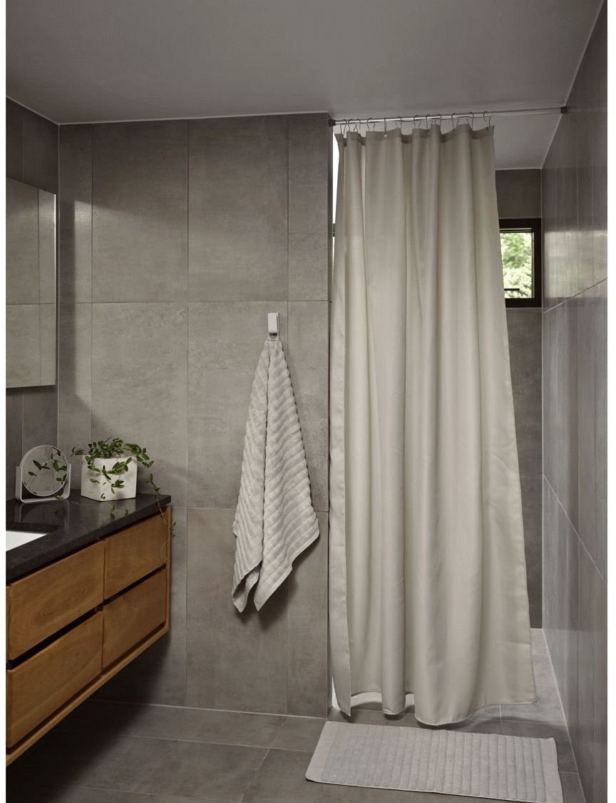 Zone Denmark Lux Badeforh�ng 180x220 cm, Soft Grey