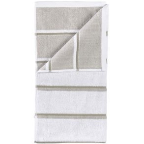 Zone Denmark Sauna H�ndkl�de 50x100 cm, Hvid/Soft Grey/Eucalyptus