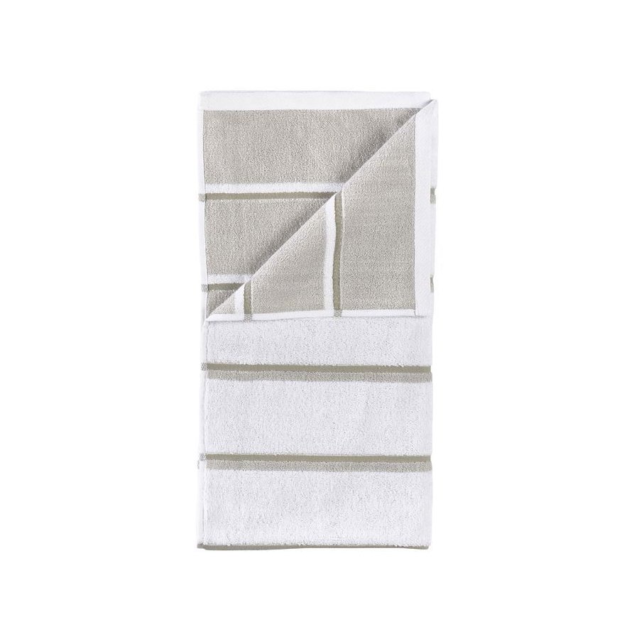 Zone Denmark Sauna H�ndkl�de 50x100 cm, Hvid/Soft Grey/Eucalyptus