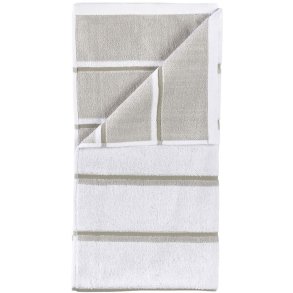 Zone Denmark Sauna Badeh�ndkl�de 70x140 cm, Hvid/Soft Grey/Eucalyptus