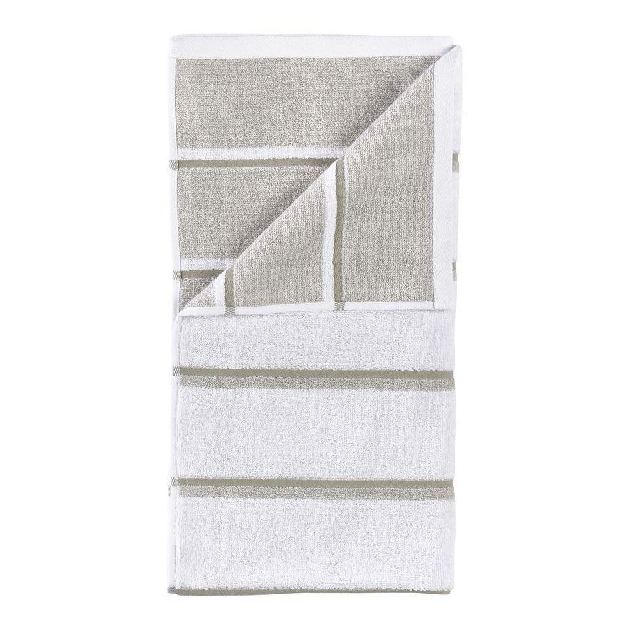 Zone Denmark Sauna Badeh�ndkl�de 70x140 cm, Hvid/Soft Grey/Eucalyptus