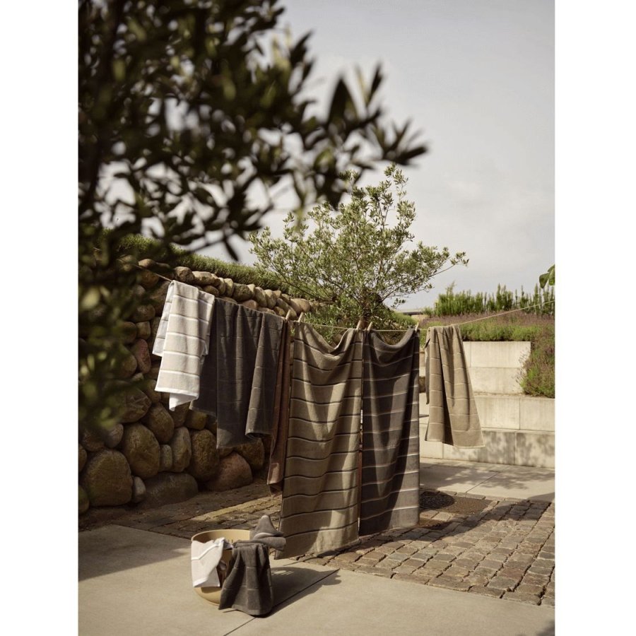 Zone Denmark Sauna Badeh�ndkl�de 70x140 cm, Eucalypt/Olive Green/Soft Grey