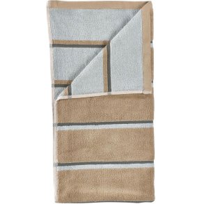 Zone Denmark Sauna Badeh�ndkl�de 70x140 cm, Camel/Ice Blue/Olive Green