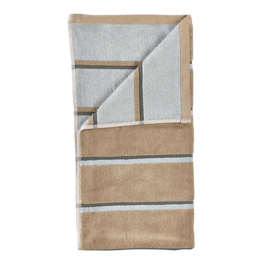Zone Denmark Sauna Badeh�ndkl�de 70x140 cm, Camel/Ice Blue/Olive Green