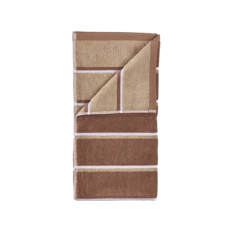 Zone Denmark Sauna H�ndkl�de 50x100 cm, Terracotta/Camel/Lupine