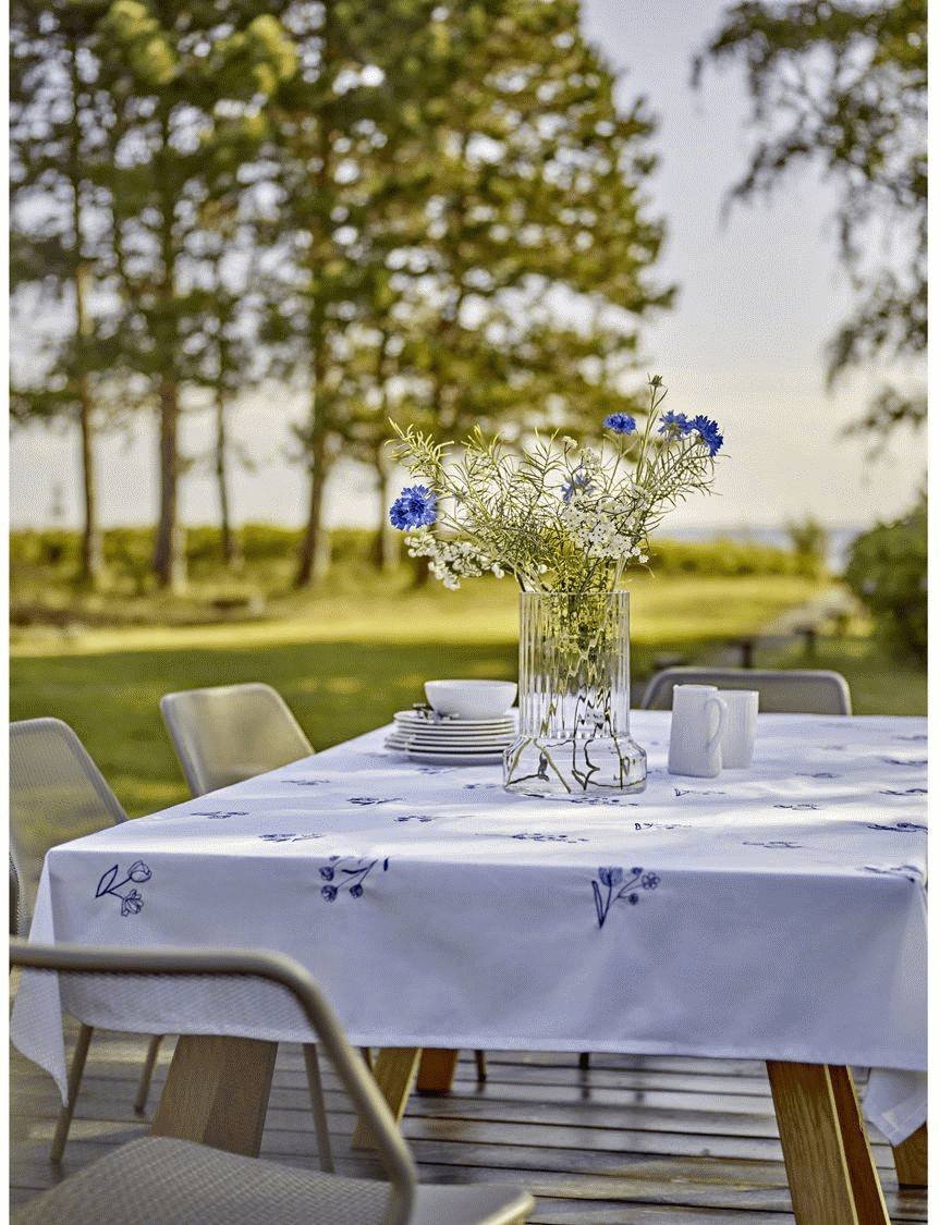 S&ouml;dahl Charm Tischdecke 140x320 cm, Wei&szlig;