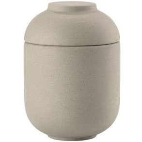 Zone Denmark Sensu Krukke m. L�g H9 cm, Taupe